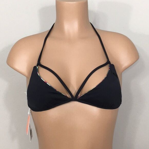 ROXY reversible multicolored bikini top. NWT - Picture 2 of 12